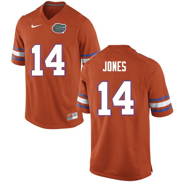 Men #14 Emory Jones Florida Gators College Football Jersey Orange